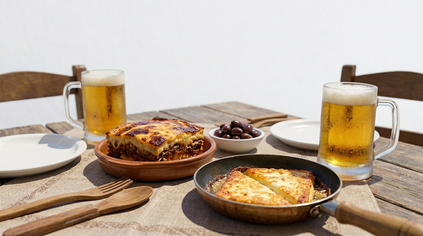 Homemade food at family restaurant